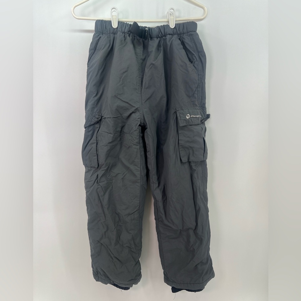 Magnus Outerwear Unisex Youth L Large Gray Insulated Ski or Snow Pants